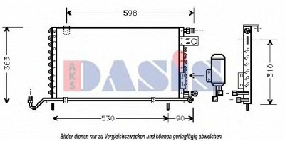 AKS DASIS 042030n -  Конденсатор, кондиционер